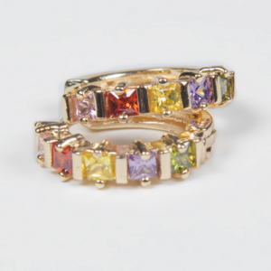 huggies arracadas multicolor